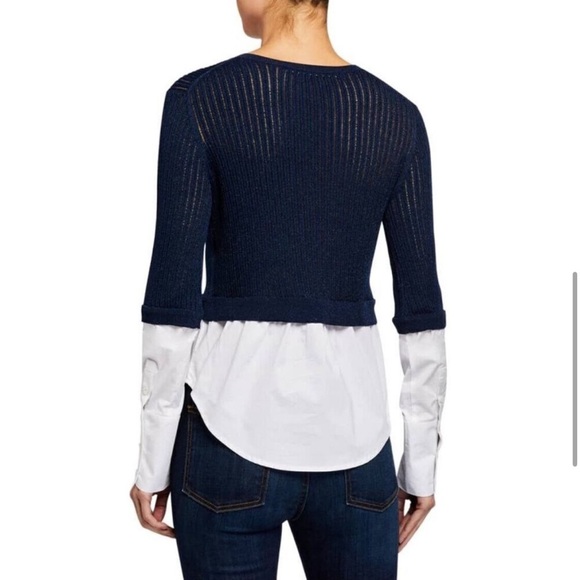 Veronica Beard Amirah Mixed Media Sweater/Size Small - Picture 11 of 12